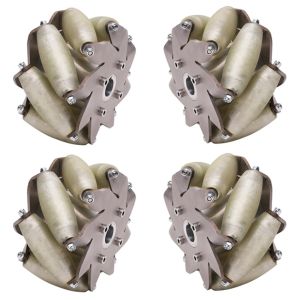  A set 203mm Industrial Mecanum wheel with 12 PU Roller(150KG load) - 14178