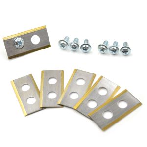 Einhell messenset| Pack 9 stuks - RVS Titanium 0,75mm