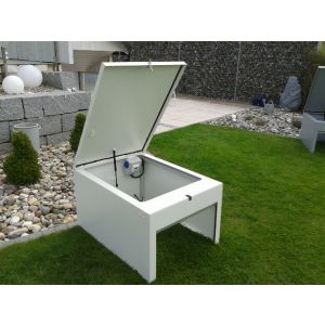 Robot Garage met  Automatische Roldeur Type WIT (XL) #0