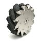 254mm Steel Mecanum Wheel Left/Bearing Rollers – 14141L