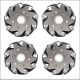 100mm Aluminum Mecanum Wheels Set Basic ( 2 Left, 2 Right) - 14162