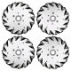 152mm Aluminum Mecanum wheels Set (2Left, 2Right) Basic - 14165
