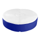 Signature Rond Zonnebed - Ledge Lounger-Zonnebed Donkerblauw met kussen