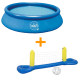 Bestway zwembadset met opblaasbare rand + Volleybal